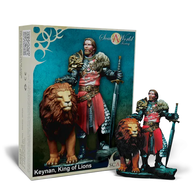 Scale75 Scaleworld Keynan King of Lions figurka kov nenabarveno