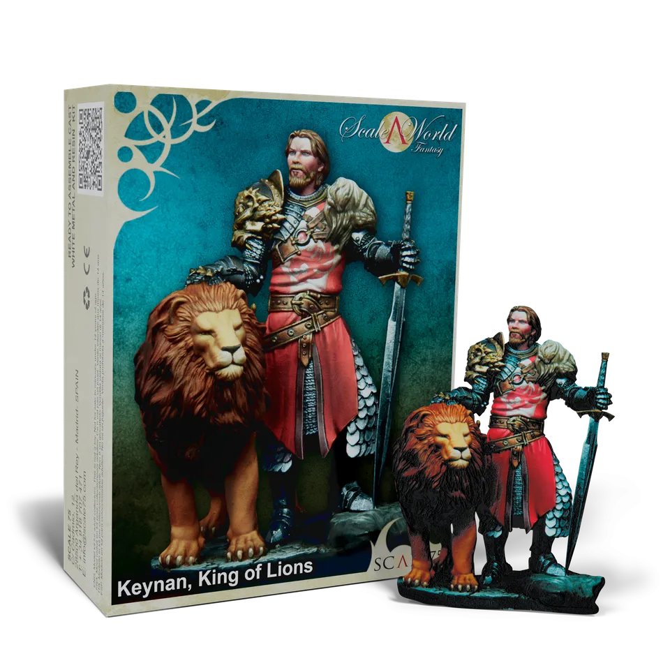 Scale75 Scaleworld Keynan King of Lions figurka kov nenabarveno