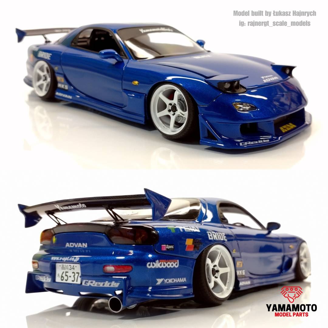 Yamamoto Veilside D1-GT Mazda RX-7 transkit 1/24 Tamiya