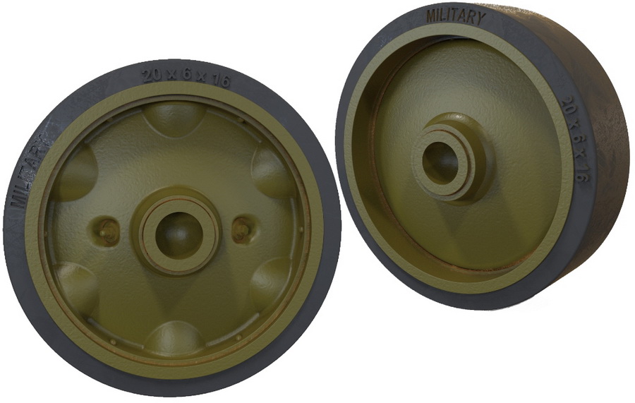 Fury Models F35004 M5A1/M8 pojezdová kola B 1/35