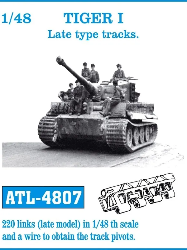 Friulmodel ATL-4807 Tiger I Late pásy 1/48 220 článků