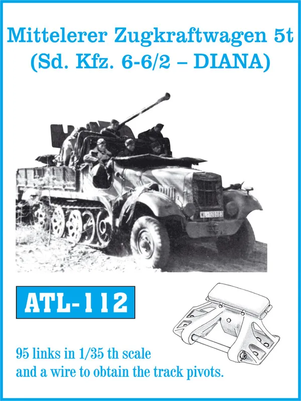 Friulmodel ATL-112 kovové pásy 1/35 Sd.Kfz.6 Diana