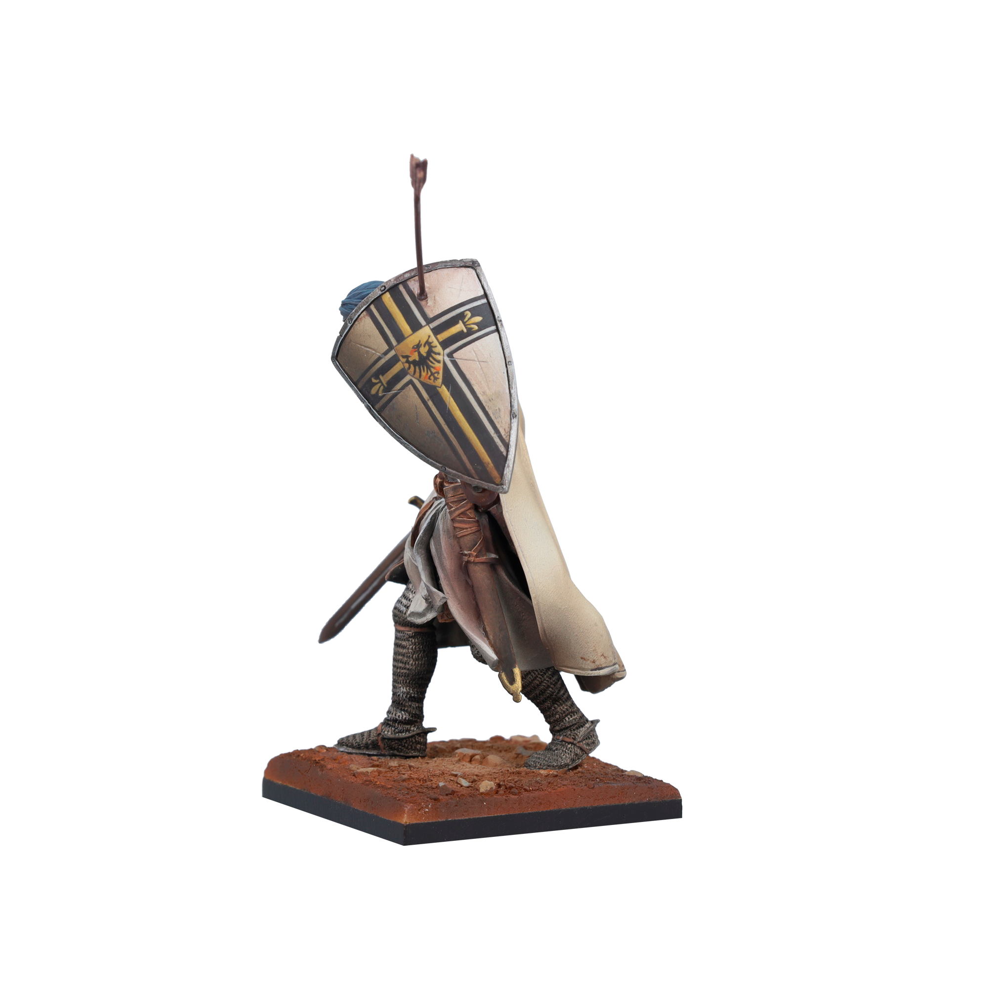 Scale75 Medieval Knight figurka 75 mm bílý kov