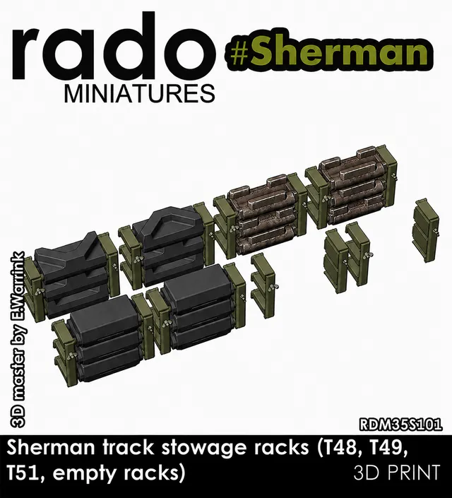 Rado Miniatures 35S101 nosiče pásů Sherman 1/35