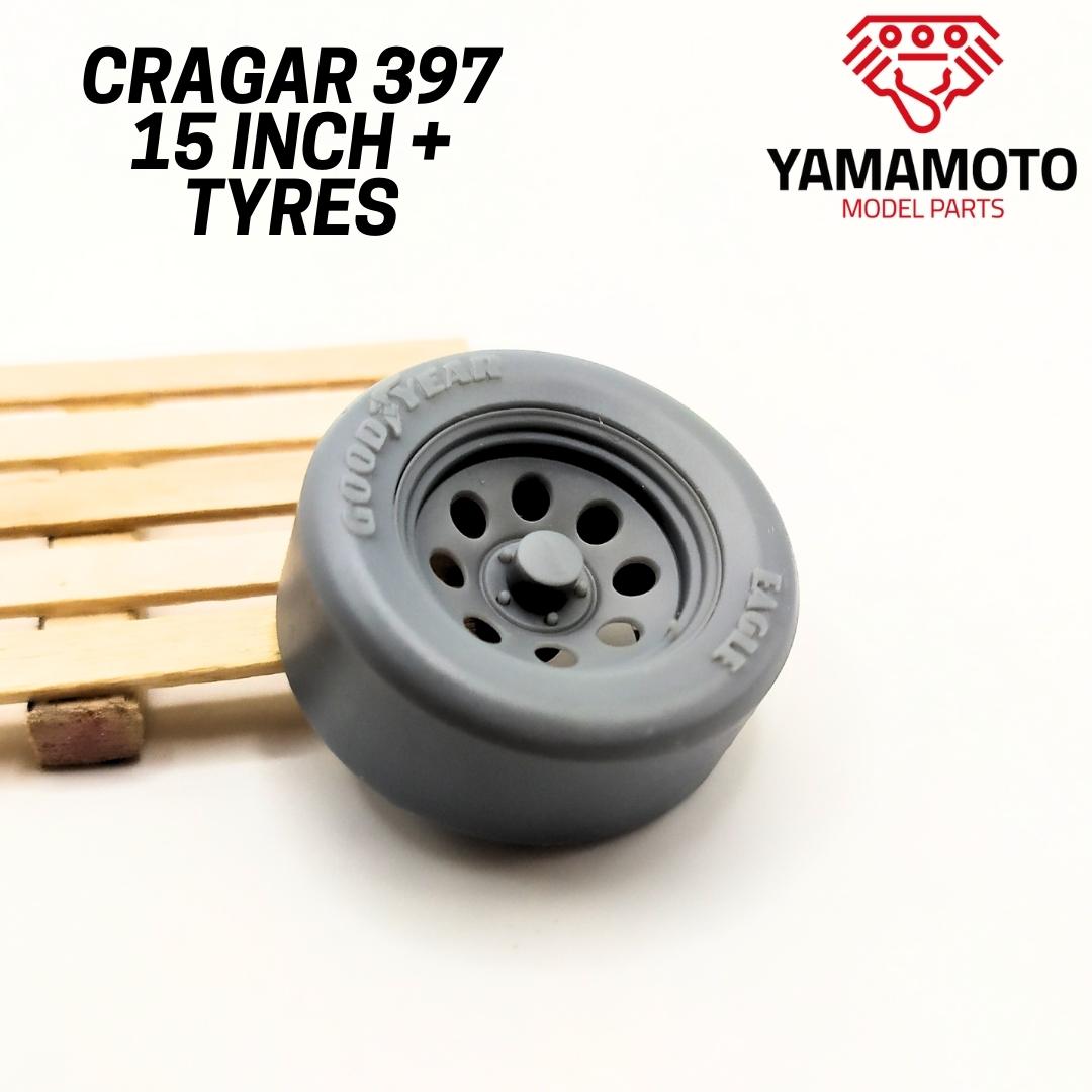 Yamamoto Cragar 397 15 kola s pneumatikami retro