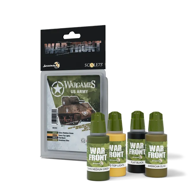 Scale75 Warfront US Army sada barev 4 ks na techniku