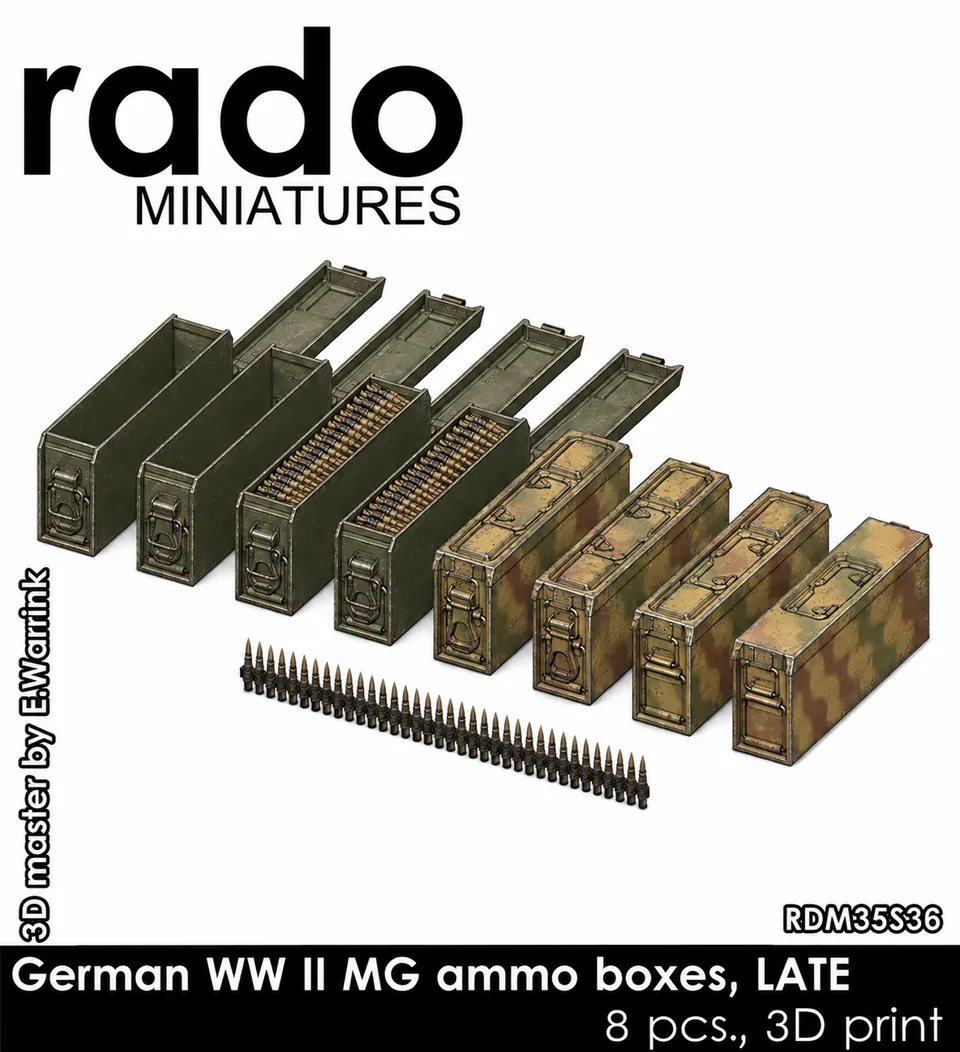 Rado Miniatures RDM35S36 doplněk schránky 1/35 sada 8 ks pozdní