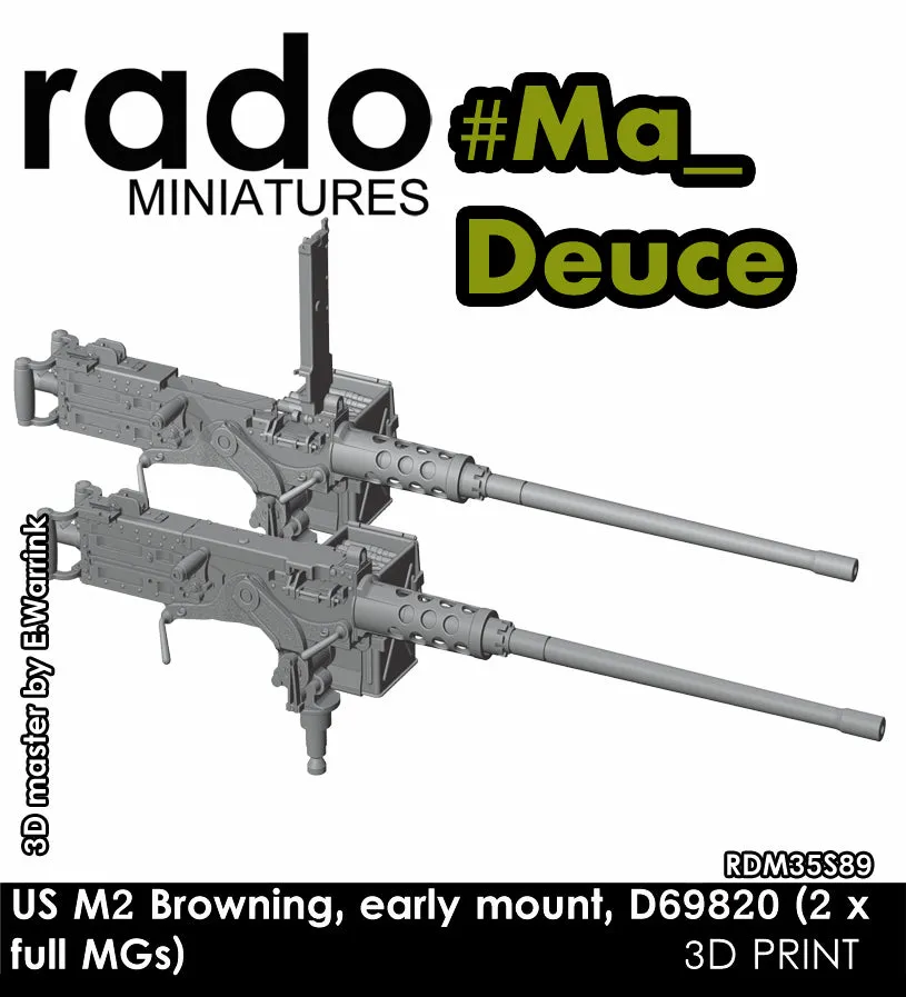 Rado Miniatures 35S89 kulomet M2 1/35 Achilles 2 ks