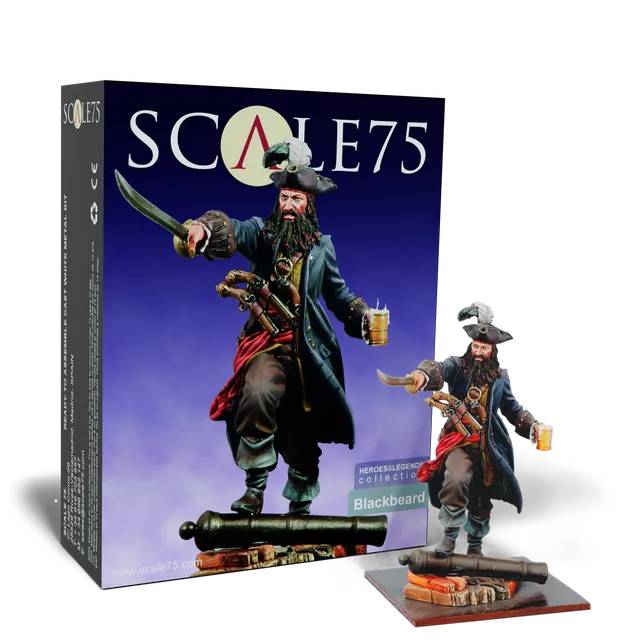 Scale75 Heroes Legends BlackBeard figurka 75 mm resin