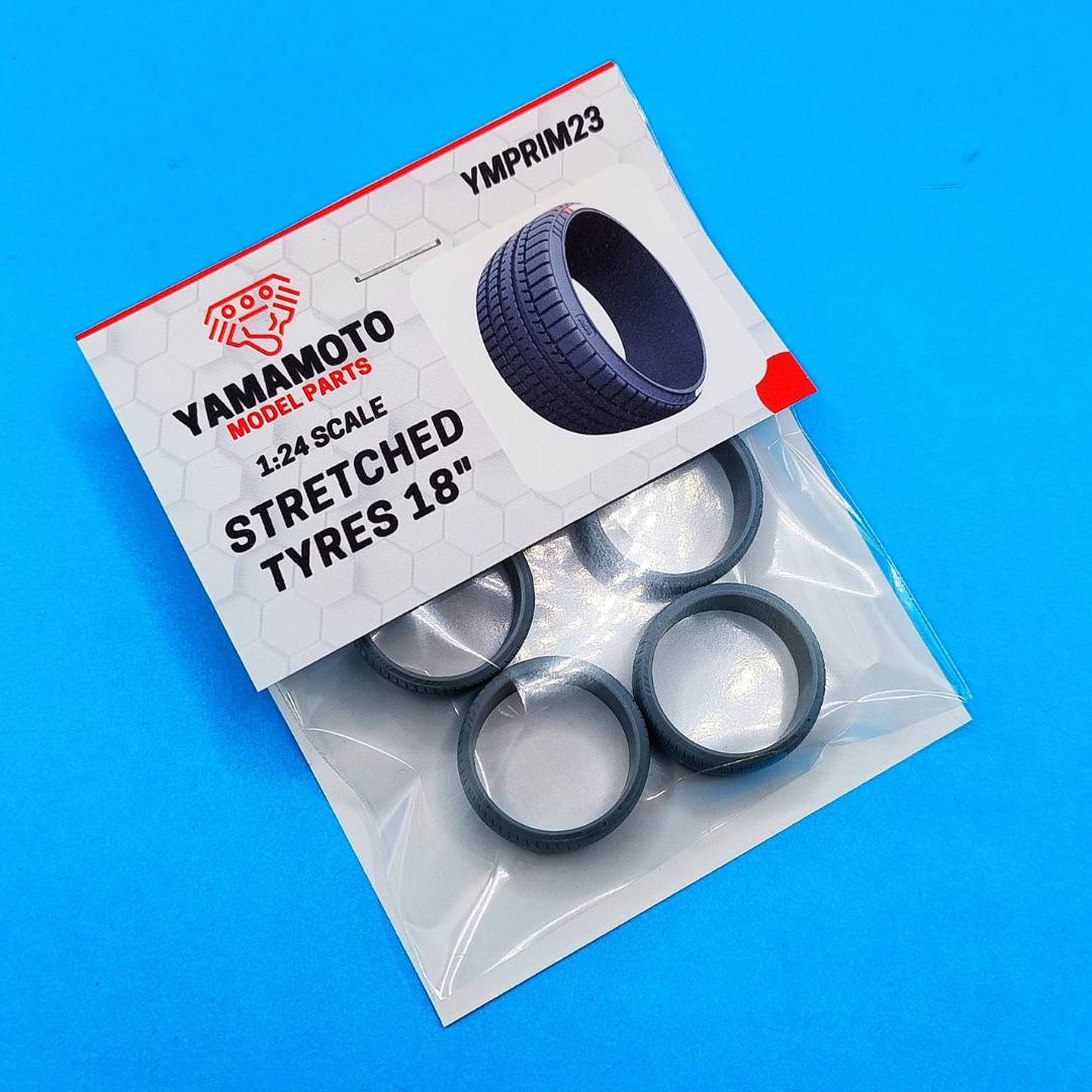 Yamamoto Stretched Tyres 18 pneumatiky pro model 3D tisk