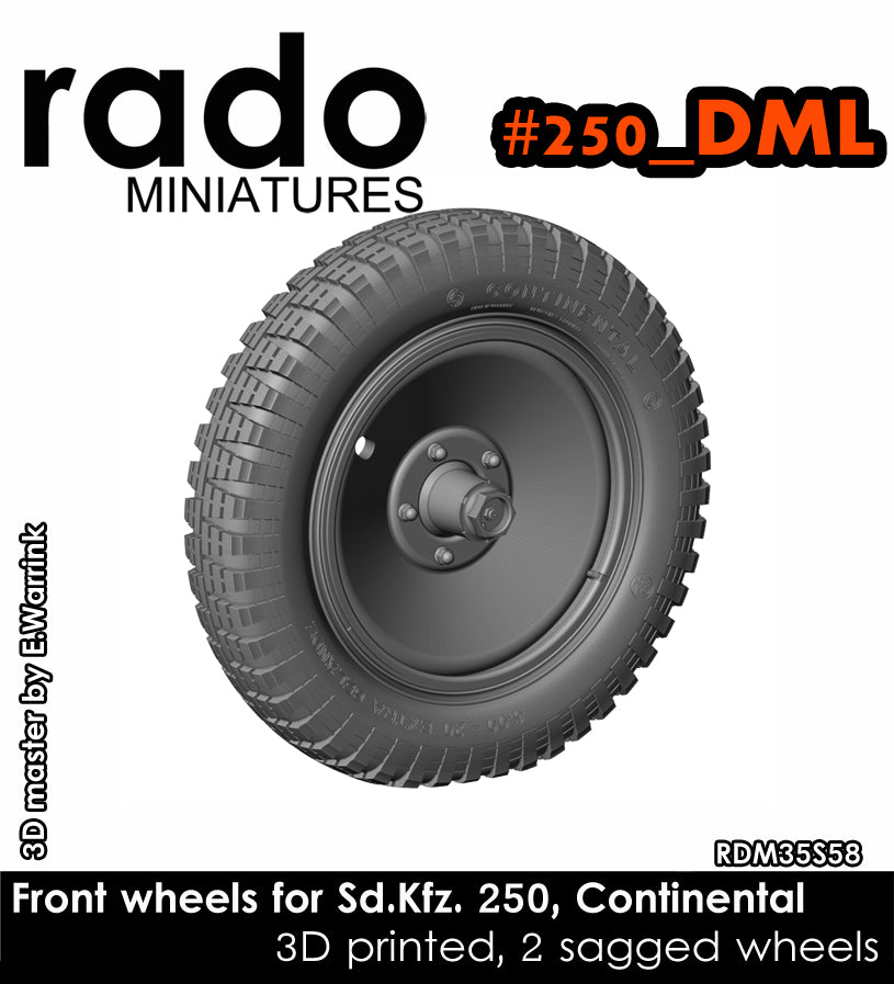 Rado Miniatures RDM35S58 kola Sd.Kfz.250 1/35 Continental