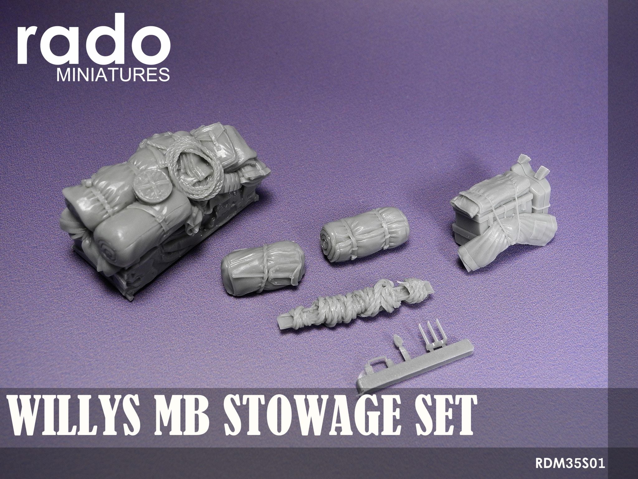 Rado Miniatures RDM35S01 resinová výstroj 1/35 na Willys Jeep