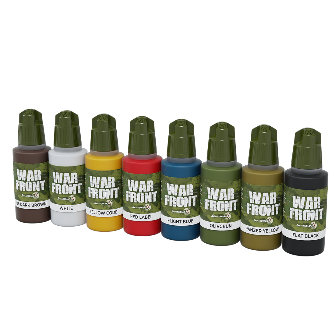 Scale75 Warfront Basic Colors sada barev 8ks matná
