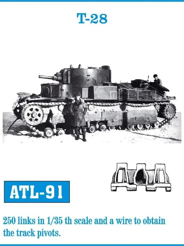 Friulmodel ATL-091 T-28 kovové pásy 1/35 250 článků
