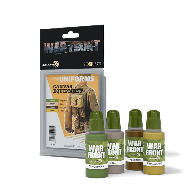 Scale75 Warfront Canvas Equipment sada barev 4x17 ml
