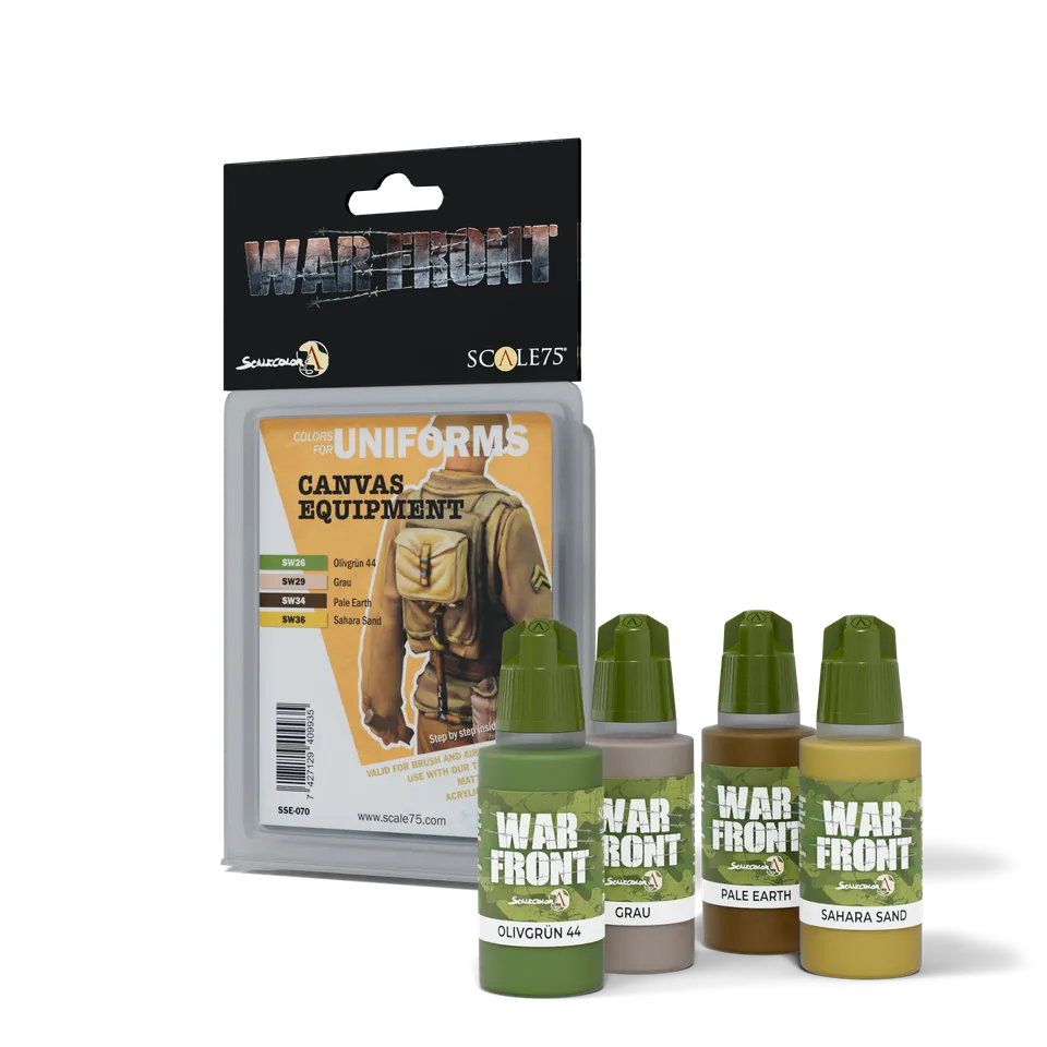 Scale75 Warfront Canvas Equipment sada barev 4x17 ml