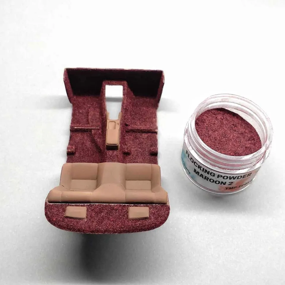 Yamamoto Flock Maroon 2 modelářský posyp viskózový
