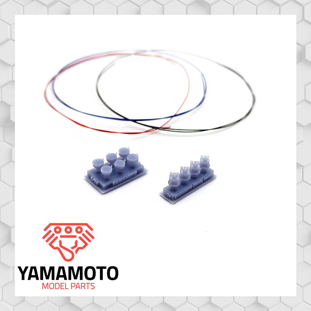 Yamamoto Model Parts rozdělovače pro 4válcové motory 3D tisk