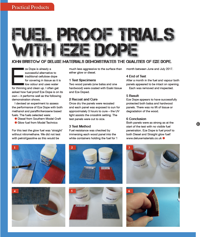 Deluxe Materials Eze Dope BD42 napínací lak 250 ml vodou ředitelný