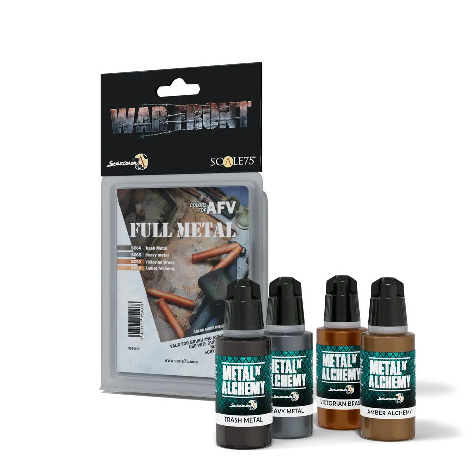 Scale75 Full Metal sada metalických barev 4 ks kovové