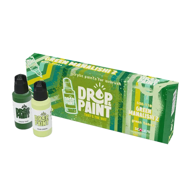 Scale75 Green Manalishi 2 sada barev Drop Paint