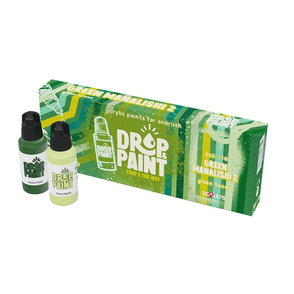 Scale75 Green Manalishi 2 sada barev Drop Paint
