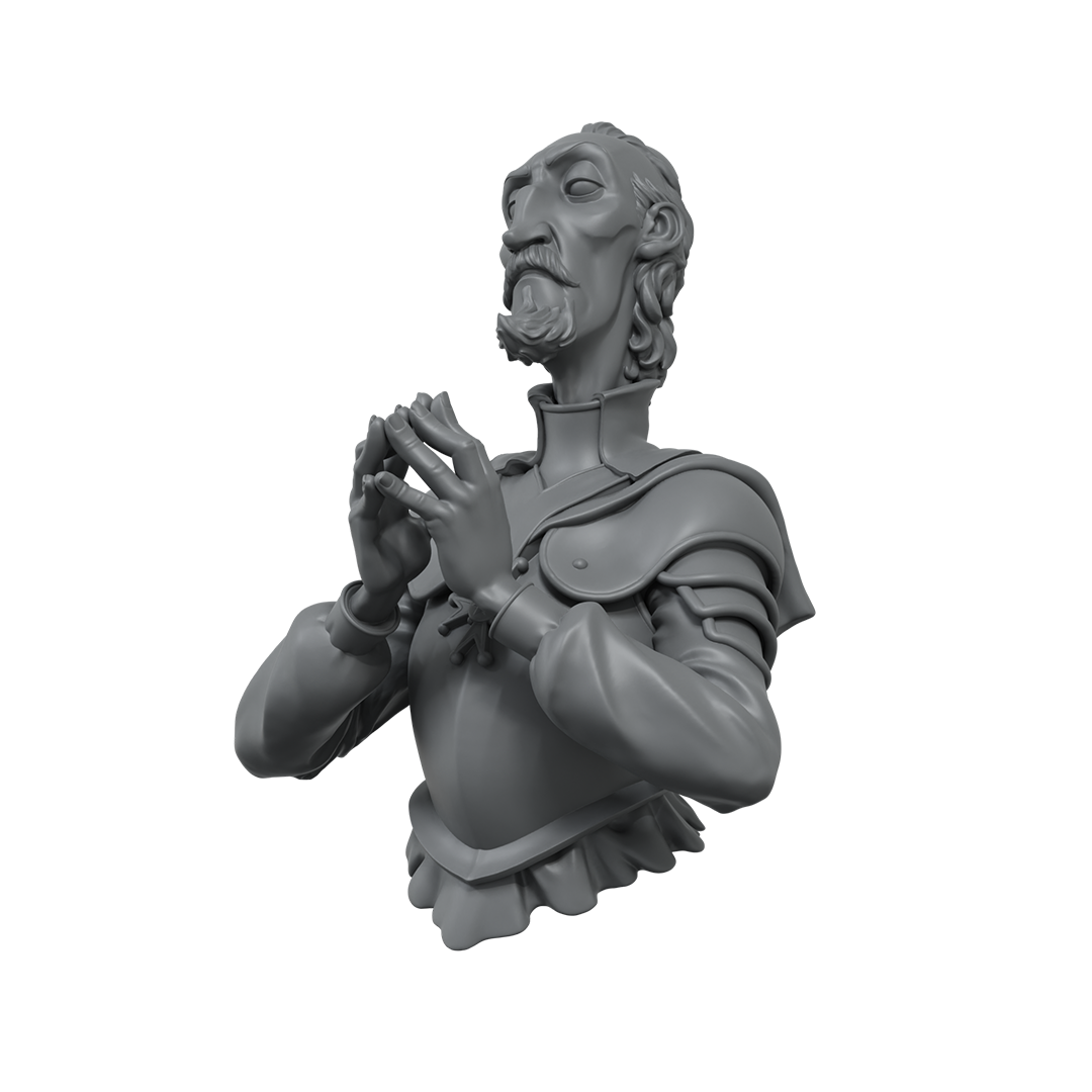 Scale75 Cardinal busta 1/12 nenabarvená resinová