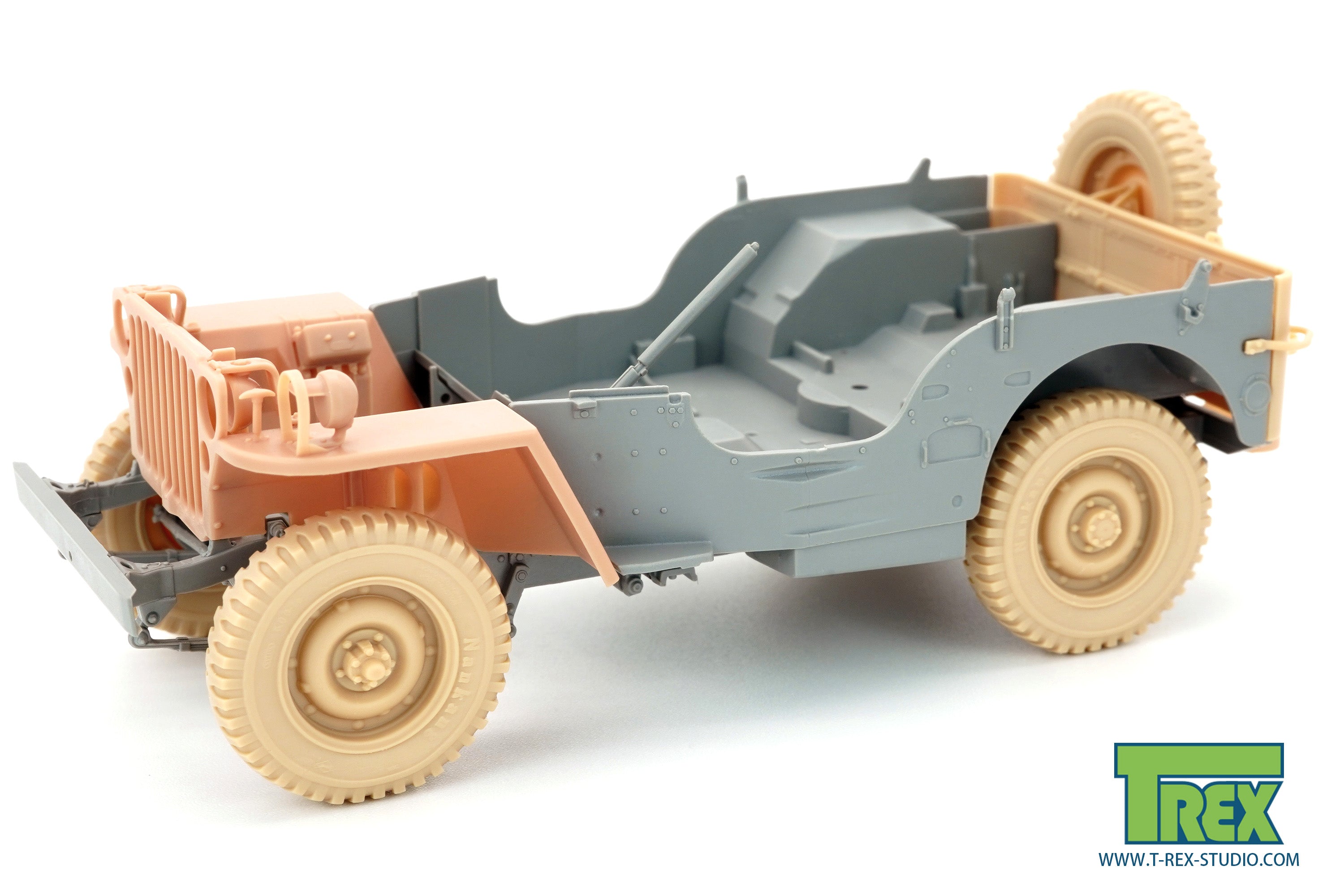 T-Rex Studio TR35055 kola Willys MB 1/35 zatížená +rezerva