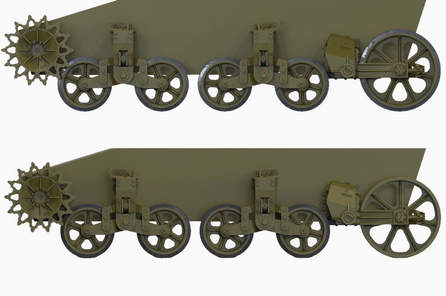 Fury Models F35012 M3 M3A1 M5 sada podvozku 1:35