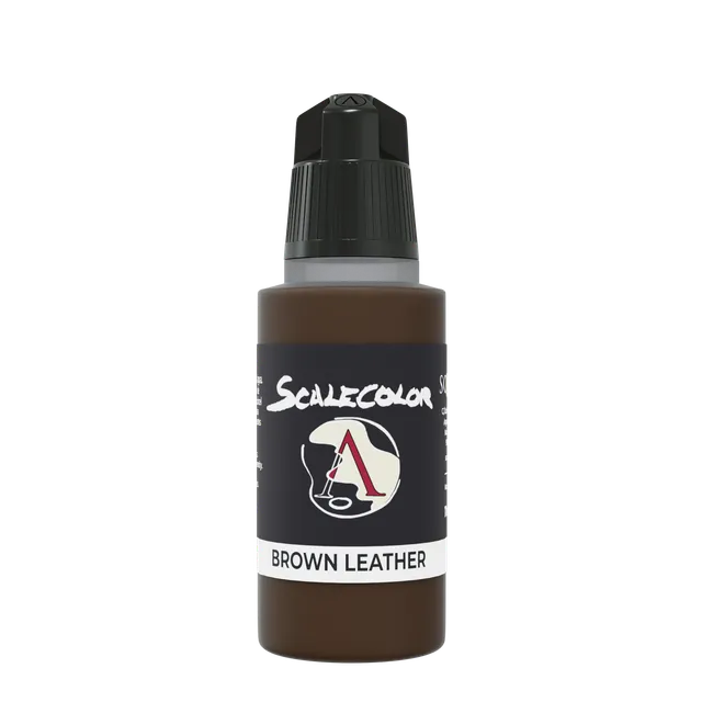 Scale75 Brown Leather akrylova barva 17 ml hneda