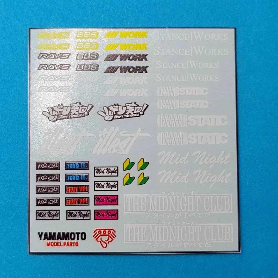 Yamamoto Model Parts JDM Decals Set 2 obtisky vodolepky
