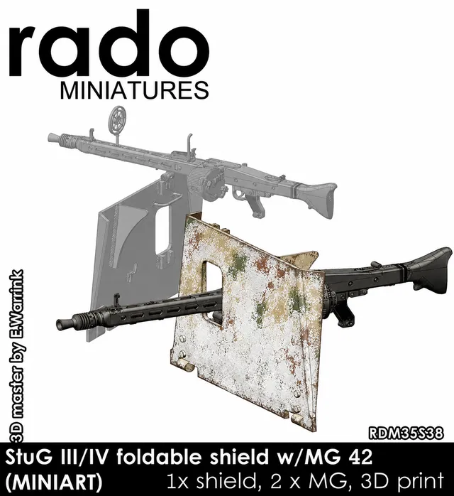 Rado Miniatures RDM35S38 štít MG42 StuG 1/35