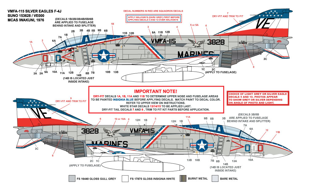 CAM Decals Milspec MS 48-021 obtisky 1/48 Bicentennial