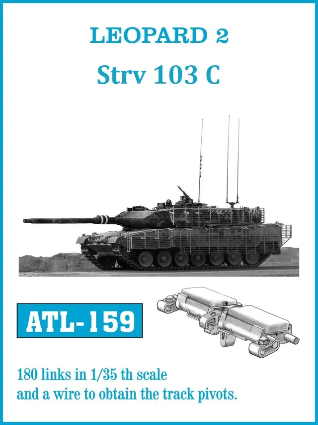 Friulmodel ATL-159 Leopard 2 kovové pásy 1/35