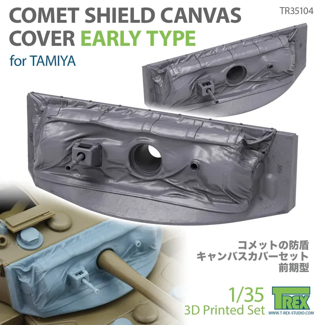 T-Rex Studio TR35104 Comet kryt 1/35 plachtový raný pro Tamiya