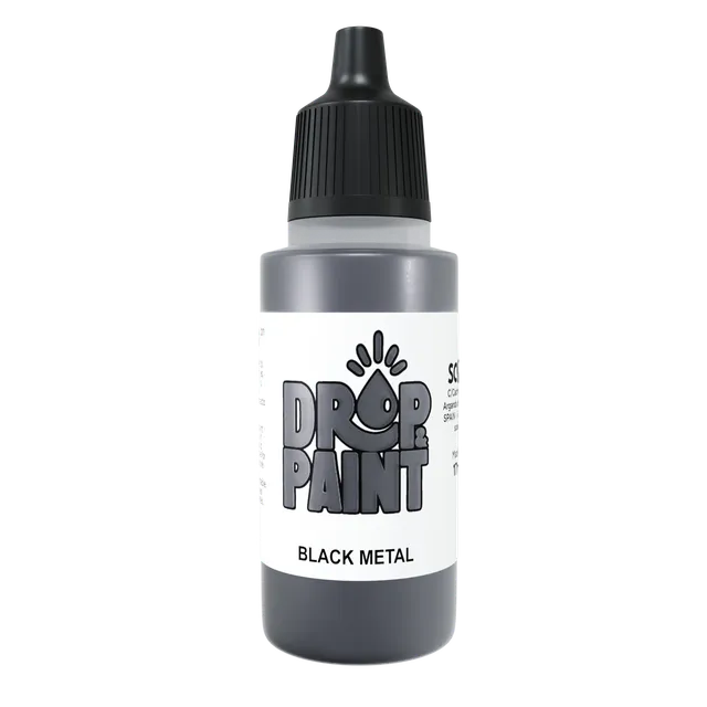 Scale75 Metal Black Metal barva 17ml metalická černá