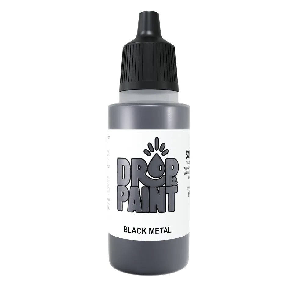 Scale75 Metal Black Metal barva 17ml metalická černá