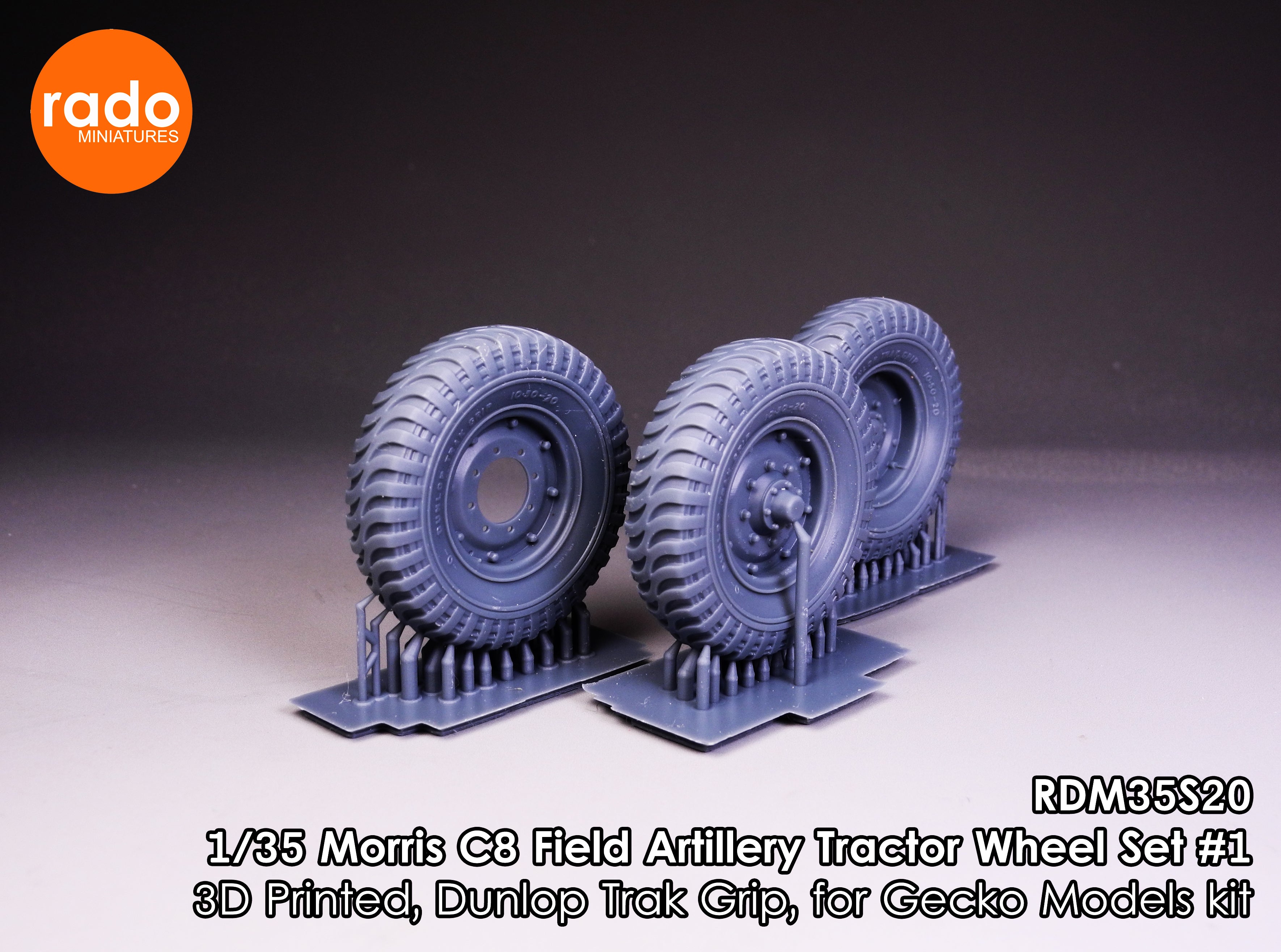 Rado Miniatures RDM35S20 kola Morris C8 FAT 1/35 5 kusů