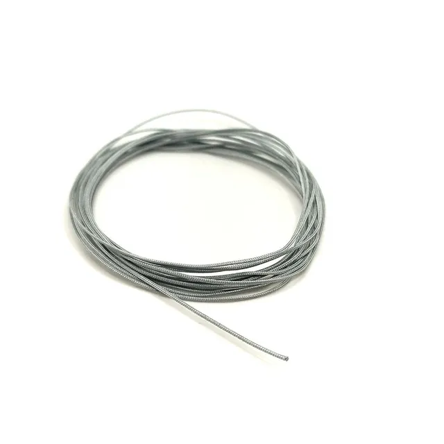 Yamamoto Model Parts Braided Hose hadička stříbrná 0,6 mm 2 m