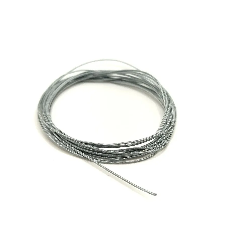 Yamamoto Model Parts Braided Hose hadička stříbrná 0,6 mm 2 m