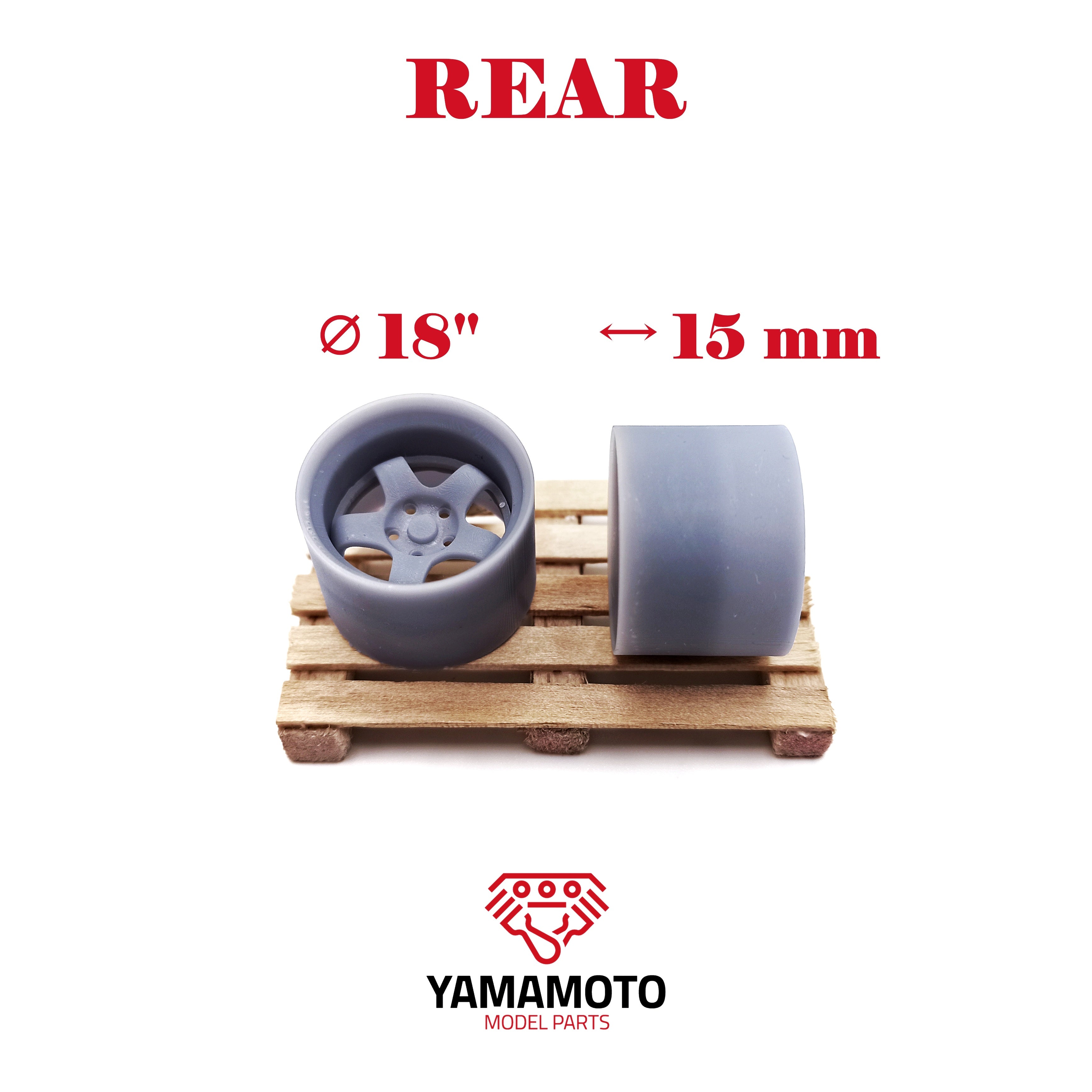 Yamamoto Work S1 2P 18 kola pro model 5 děr 3D tisk