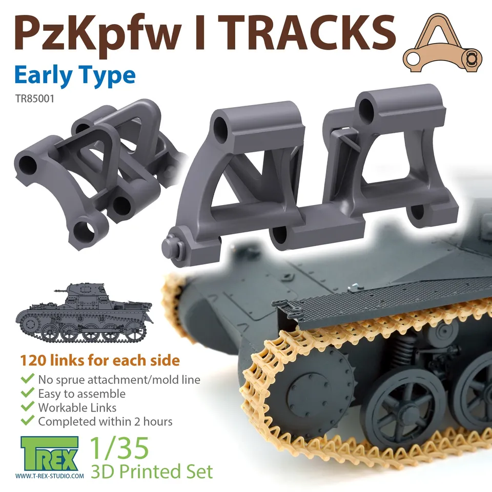 T-Rex Studio TR85001 pásy PzKpfw I Ausf.A 1/35 rané