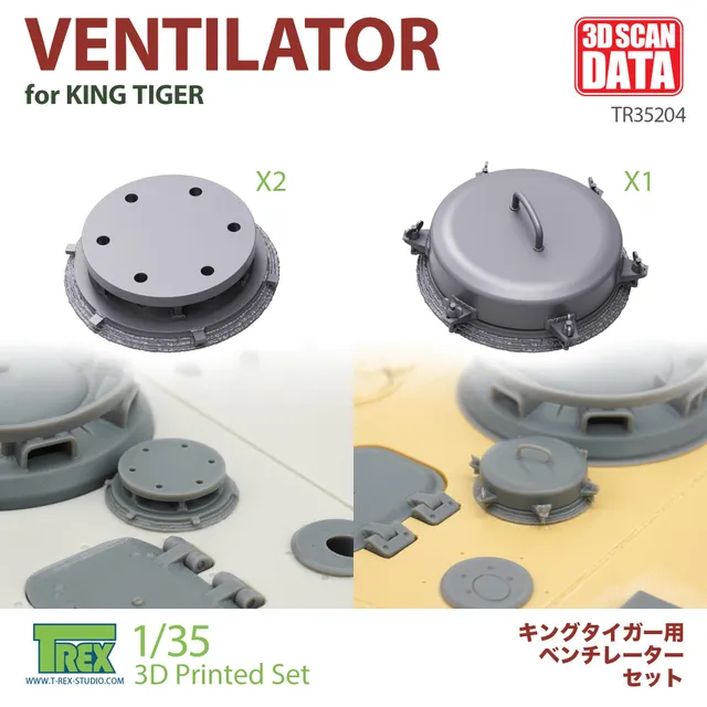 T-Rex Studio TR35204 ventilátor King Tiger 1/35