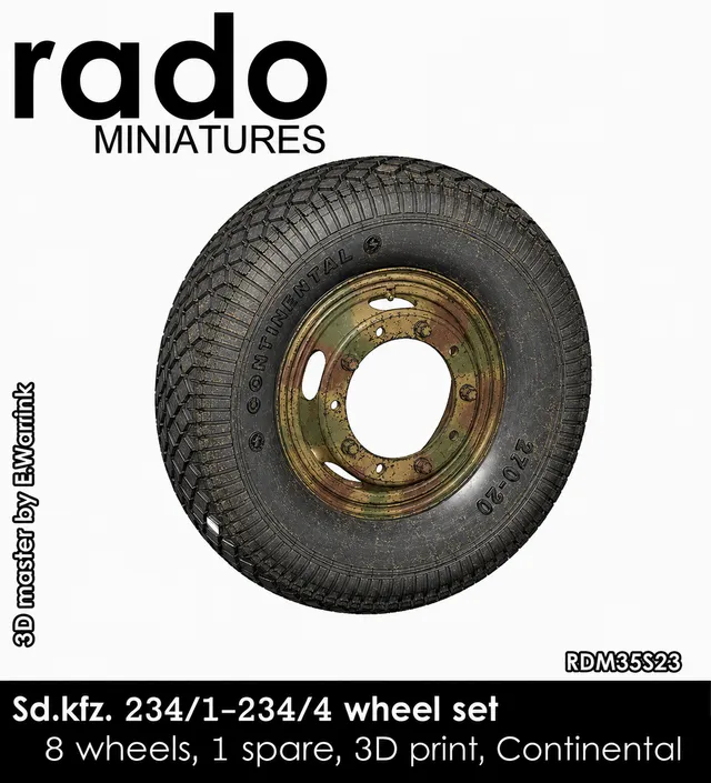 Rado Miniatures RDM35S23 kola 1/35 Sd.Kfz.234 Continental