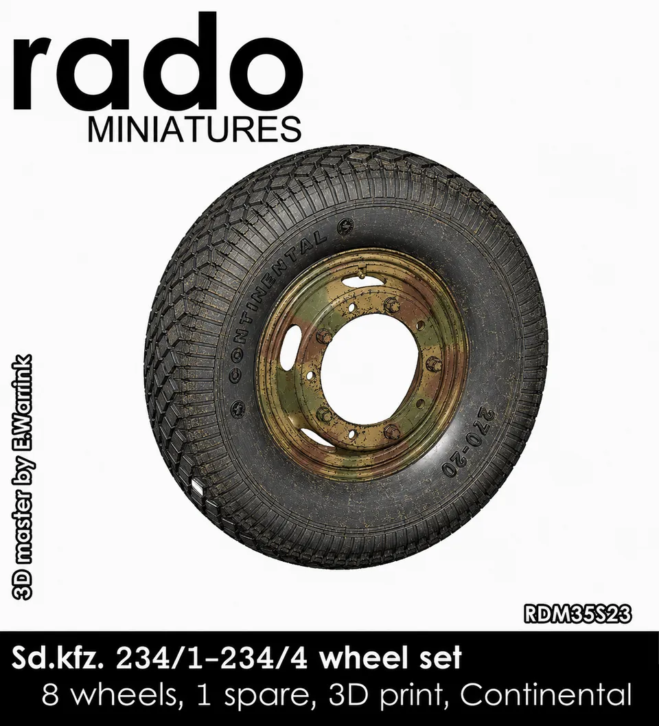 Rado Miniatures RDM35S23 kola 1/35 Sd.Kfz.234 Continental