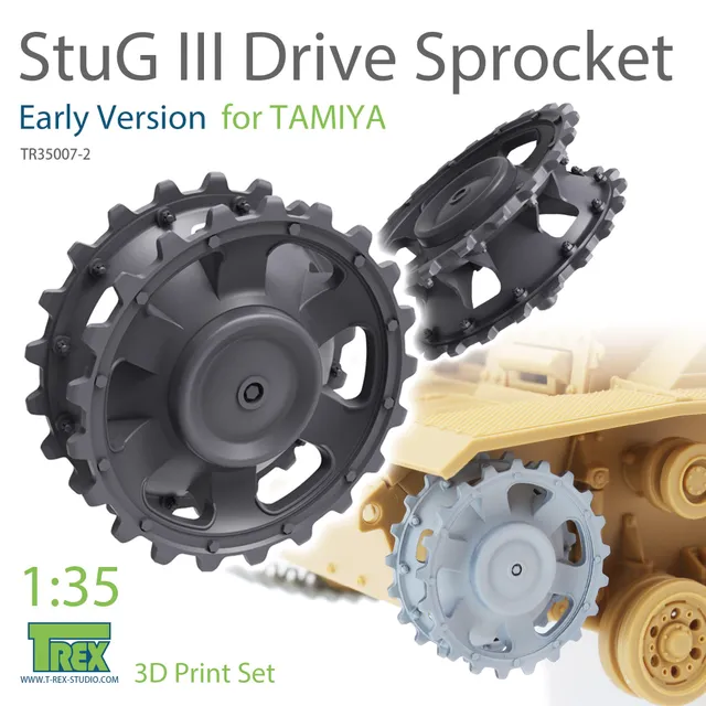 T-Rex Studio TR35007 hnací kola StuG III 1/35 Tamiya raná