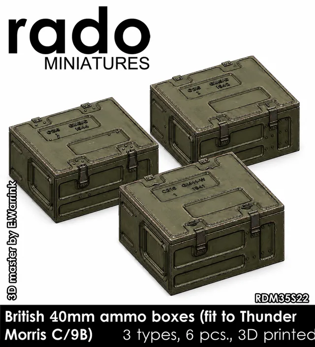 Rado Miniatures RDM35S22 bedny 1/35 na munici Bofors 40 mm