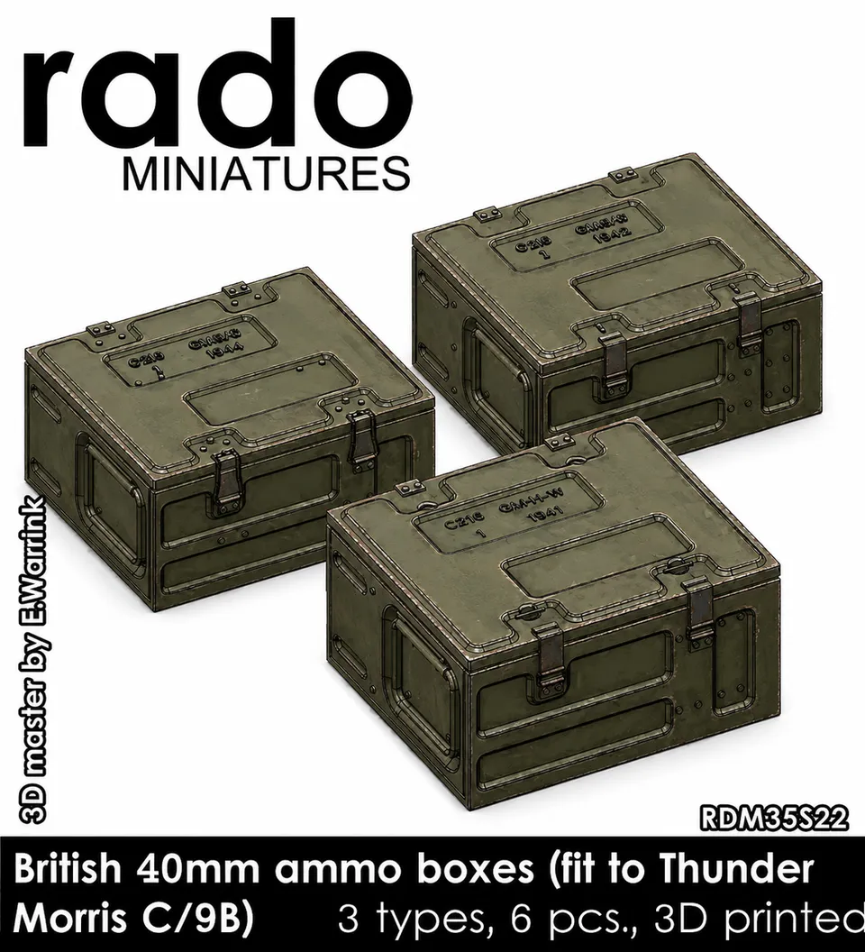 Rado Miniatures RDM35S22 bedny 1/35 na munici Bofors 40 mm