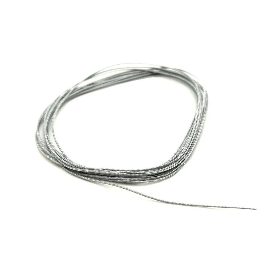 Yamamoto Model Parts Braided Hose hadice stříbrná 0,4 mm 2 m
