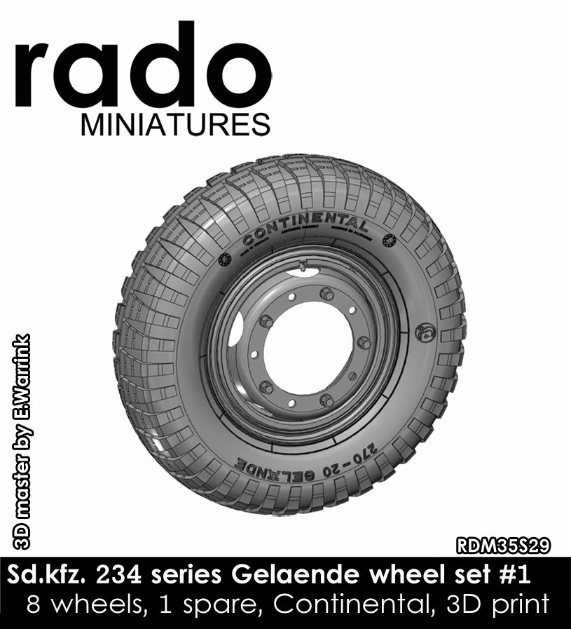 Rado Miniatures RDM35S29 kola Continental 1/35 Sd.Kfz.234